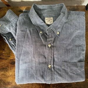 J. Crew Long Sleeve Chambray Slim Fit Button Down